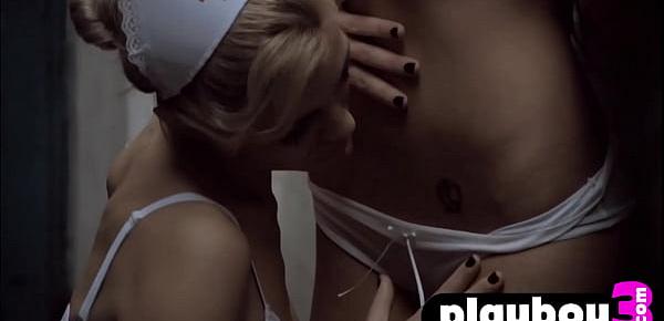 trendsCrazy brunette MILF enjoyed horny blonde doctor with amazing huge boobs